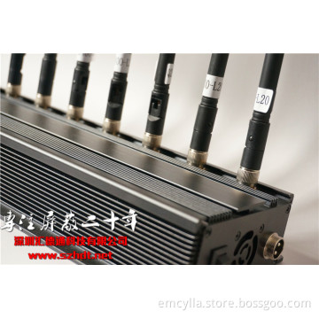8 Channels Desktop Cellphone Signal Jammer WiFi Blocker 3G & 4G Phone Jammer